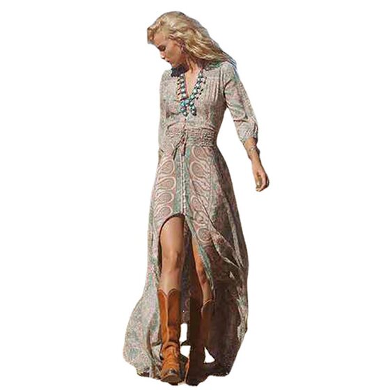 Cross-border spring and summer thickened chiffon dress Europe and the United States popular foreign trade women's dress is also a wholesale price