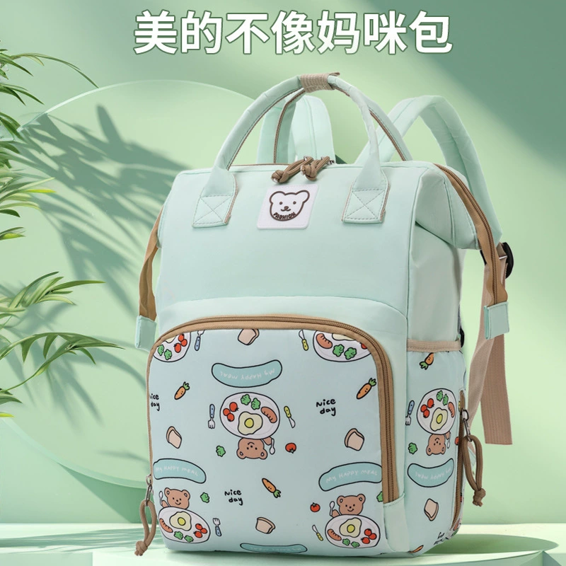 Трансграничная сумка для мамы, многофункциональная повседневная сумка для мамы для хранения, модный рюкзак для мамы на прогулке, сумка для мамы и ребенка большой вместимости