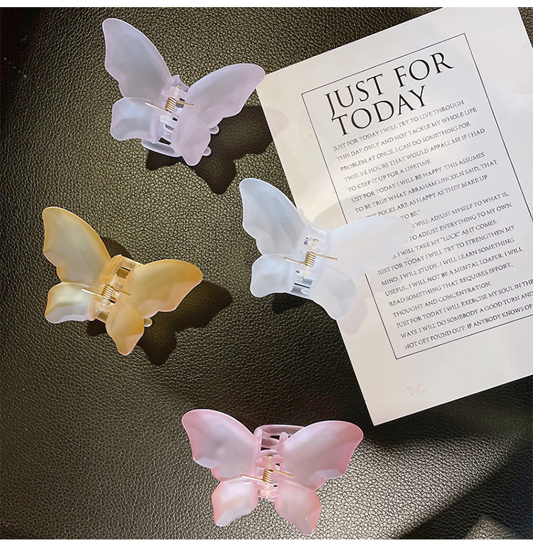 Simple Style Style Simple Style Butterfly Alloy Resin Hair Claws 1 Piece