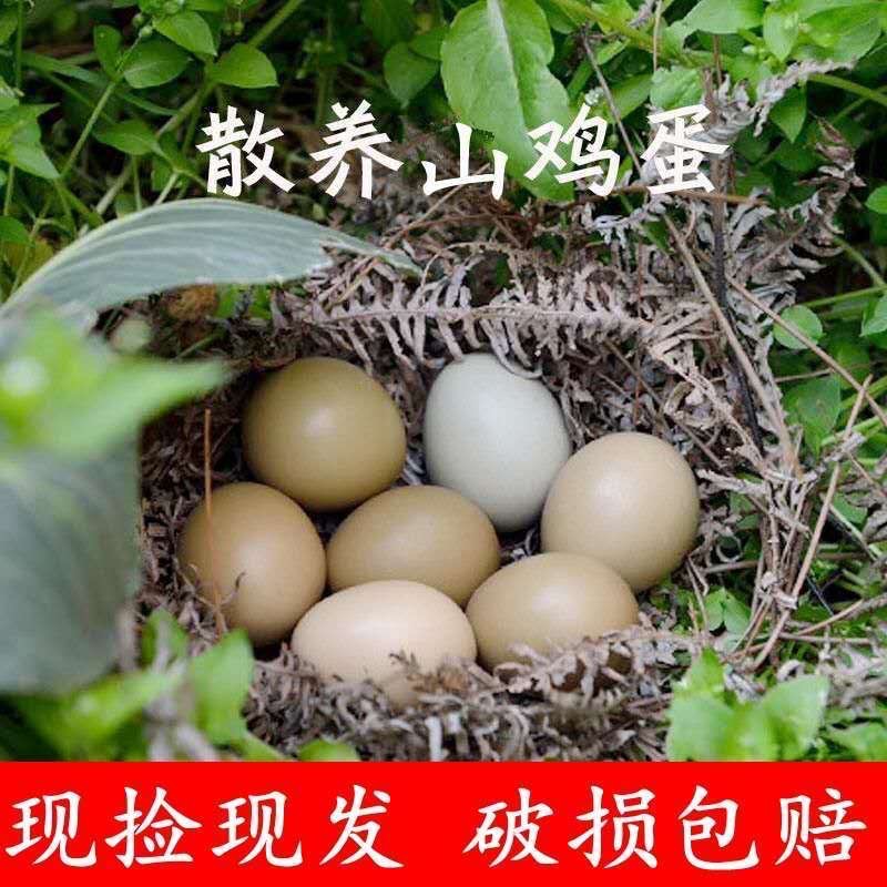 七彩山鸡蛋正宗现捡农家散养新鲜营养野鸡蛋孕妇儿童辅食(30枚装)