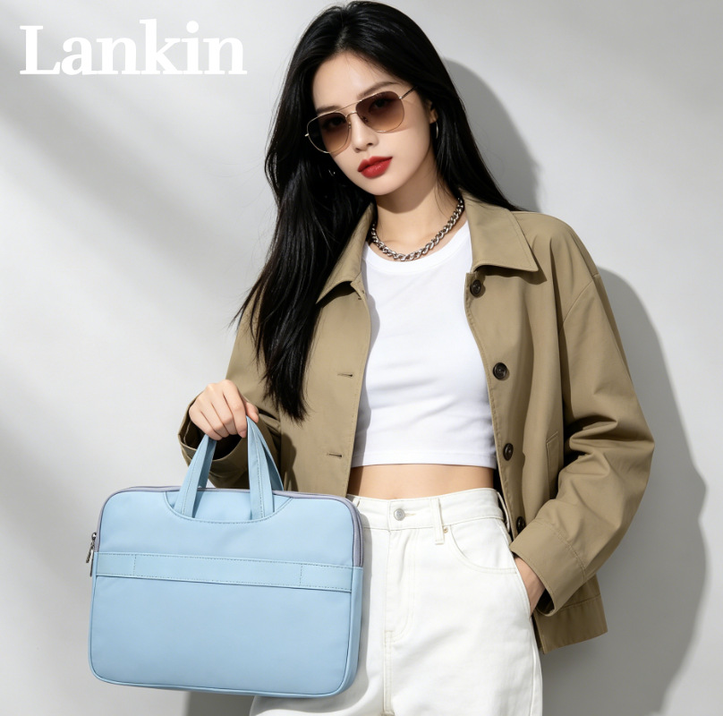 맞춤형 휴대용 태블릿 가방 비즈니스 통근 서류 가방 대용량 방수 낙하 방지 충격 흡수 a4 문서 가방 여성용