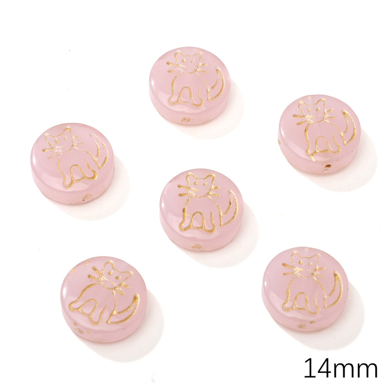 玻璃捷克珠蝴蝶爱心串珠配饰手工diy手串散珠子材料项链挂件饰品|undefined