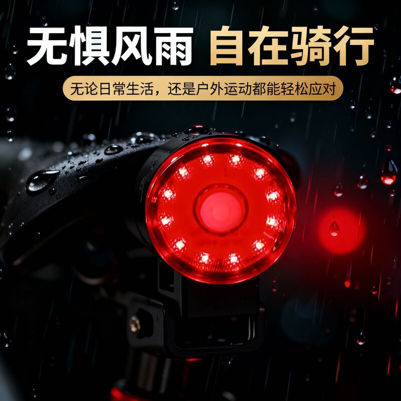 Flashing night light for mountain bikes, rear light for nighttime cycling, suitable for children, with flashing and rechargeable features, providing front and rear warning Flashing night light for mountain bikes, rear light for nighttime cycling, suitable for children, with flashing and rechargeable features, providing front and rear warning