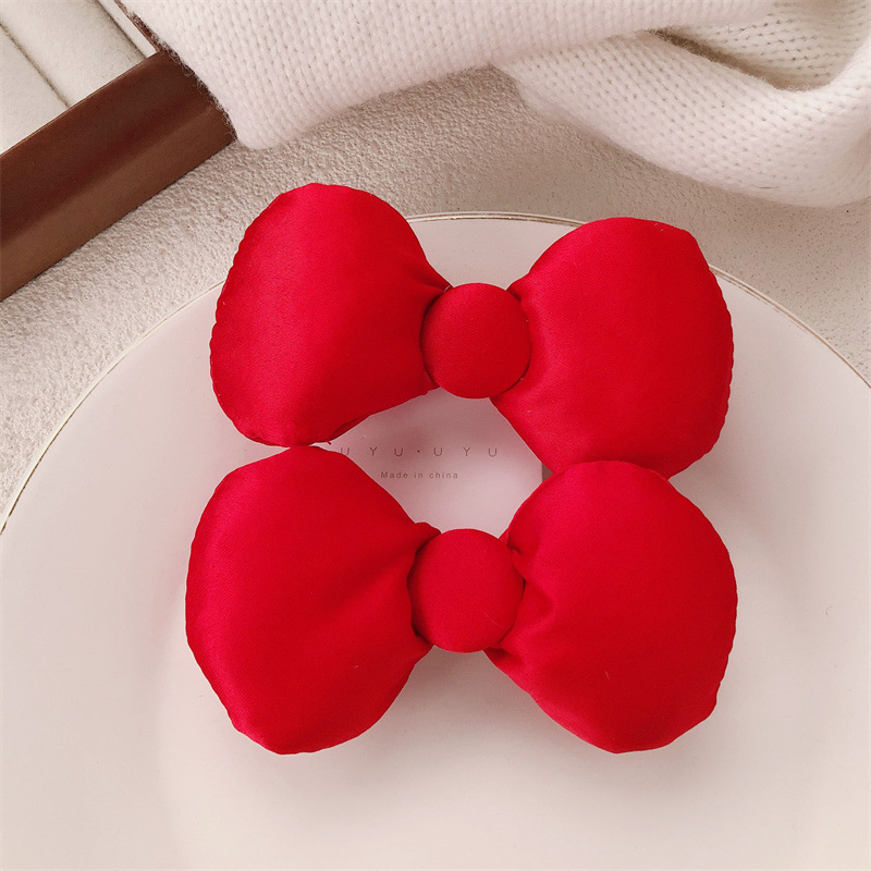 Bonita broca de cabello de arco japonés dulce anchora broca de cabello de cauda de caballo lateral broca de cabello adornamiento