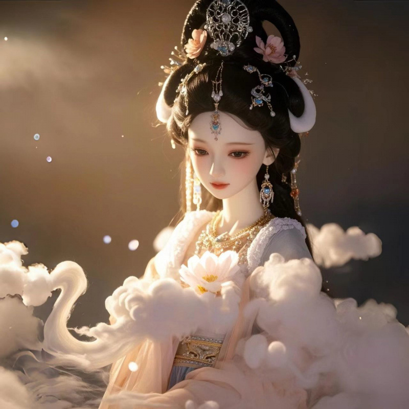 Ancient Style Barbie Doll Toy, Ancient Costume Hanfu Doll, High-Looking Ancient Style Princess Girl Dress-Up Blind Box