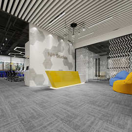 办公室地毯方块拼接pvc加厚大面积商用会议写字楼工作室满铺工厂