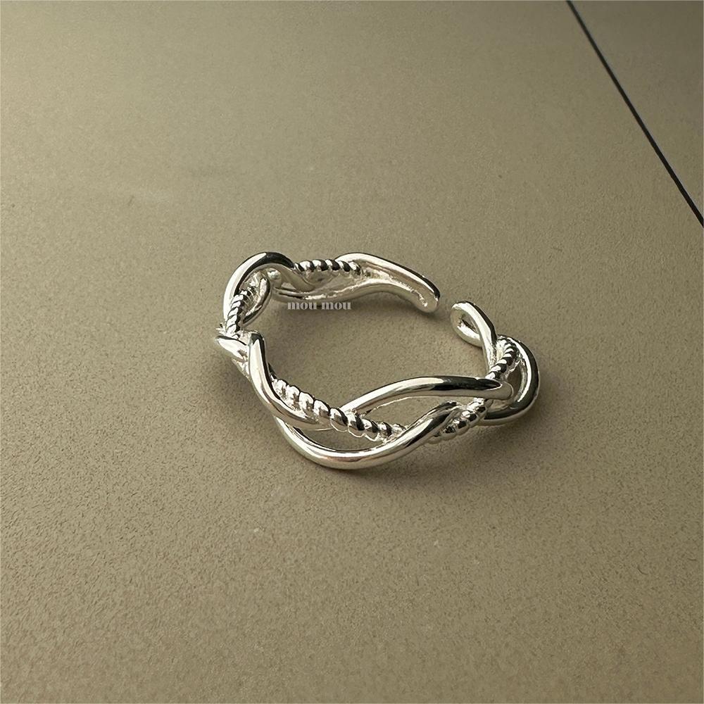 6g Weight Open Rings Classification 1 Piece Quantity Holiday, Travel, Daily Occasion 925 Sterling Silver Material Heart Shape Pattern Women's Gender Casual, Elegant, Streetwear Style 925 Sterling Silver Heart Shape Open Rings 15