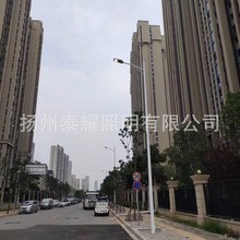 篮球场高杆LED灯 带升降爬梯 维修平台灯 回纹 国旗中国结足球场