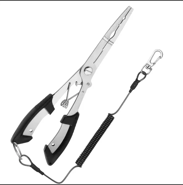 Stainless Steel Fishing Pliers with Extended Mouth for Hook Removal, Sea Fishing Fish Control Tool Set, Multifunctional Fishing Scissors