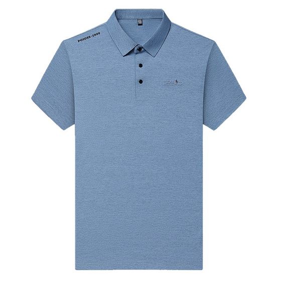 2025 New Summer Men's Polo Shirt Business Accessible Luxury Lapel Simple Fashion Short-Sleeved T-Shirt Men's Tops Dropshipping