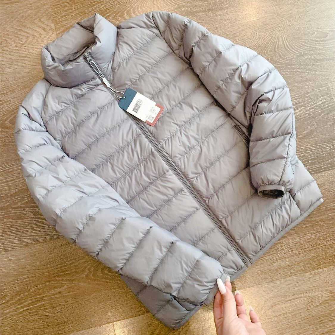 El comercio exterior alemán original de pluma de algodón superligero chaqueta de algodón de tamaño grande ropa de hombre otoño y invierno delgada y cálida superada
