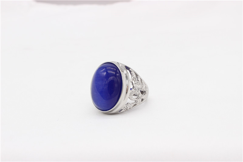 23g Weight Natural Stone Inlay Material Rings Classification 1 Piece Quantity Street Occasion Titanium Steel Material Color Block Pattern Men's Gender Inlay Design Retro Style Retro Color Block Titanium Steel Inlay Natural Stone Men's Rings 2