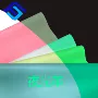 环保夜光uv变色pu皮料