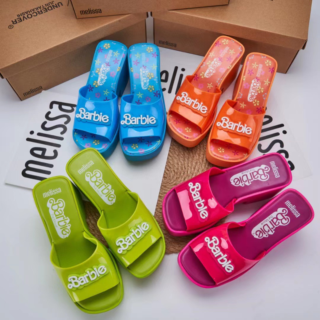 2023 Melisa New jelly shoes high heel platform slippers fragrant shoes women's sandals