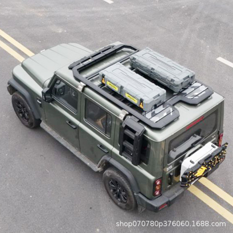 Beijing 212 roof rack ladder side account off-road modification roof expansion platform storage rack travel rack