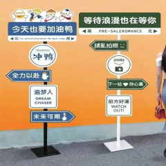 私はあなたの道路標識ネット赤ステントカード磁気吸引kt板標識案内看板案内広告スタンドをとても考えています