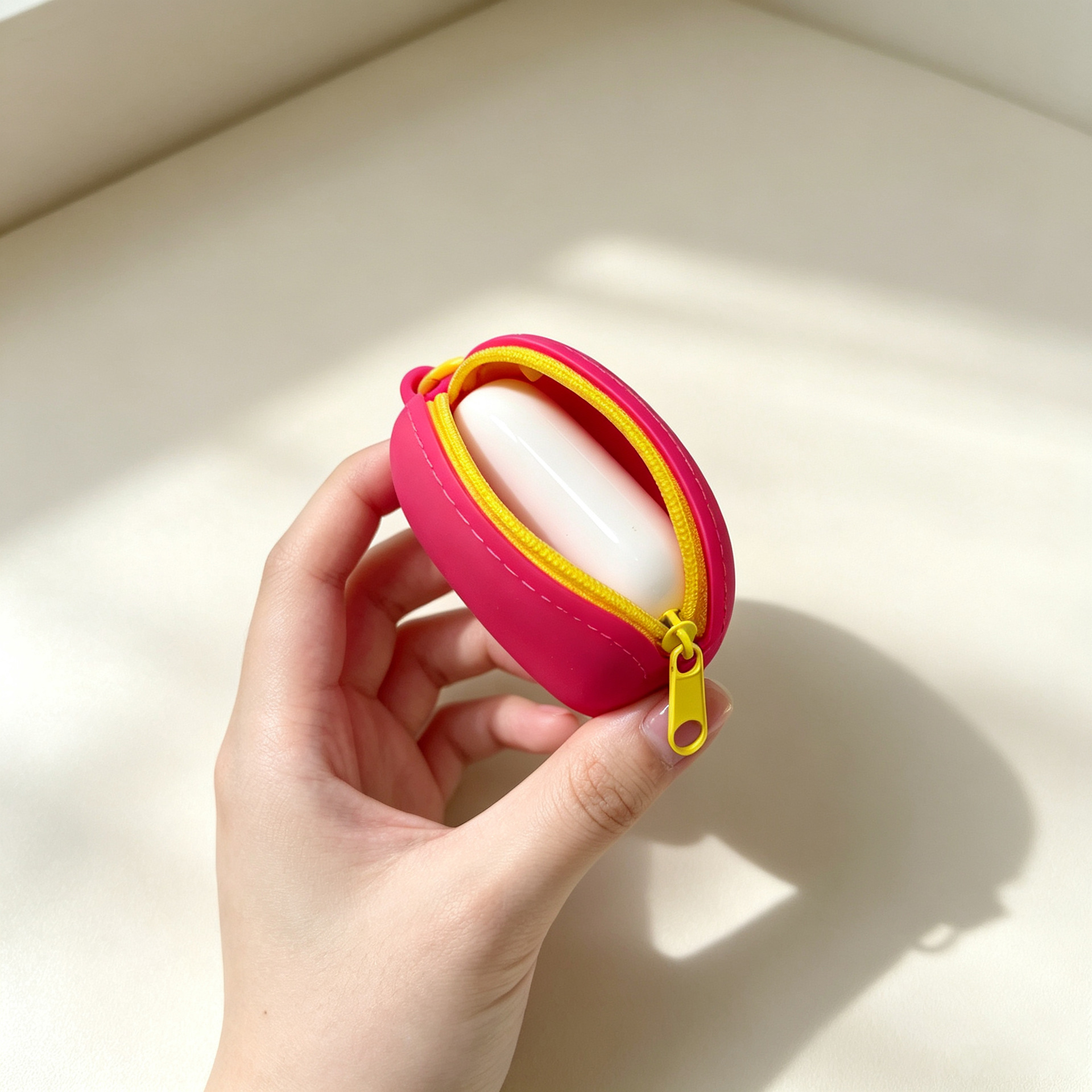 适用苹果Airpods1/2/3/4/Pro2/Pro3拉链蓝牙保护套耳机壳收纳袋