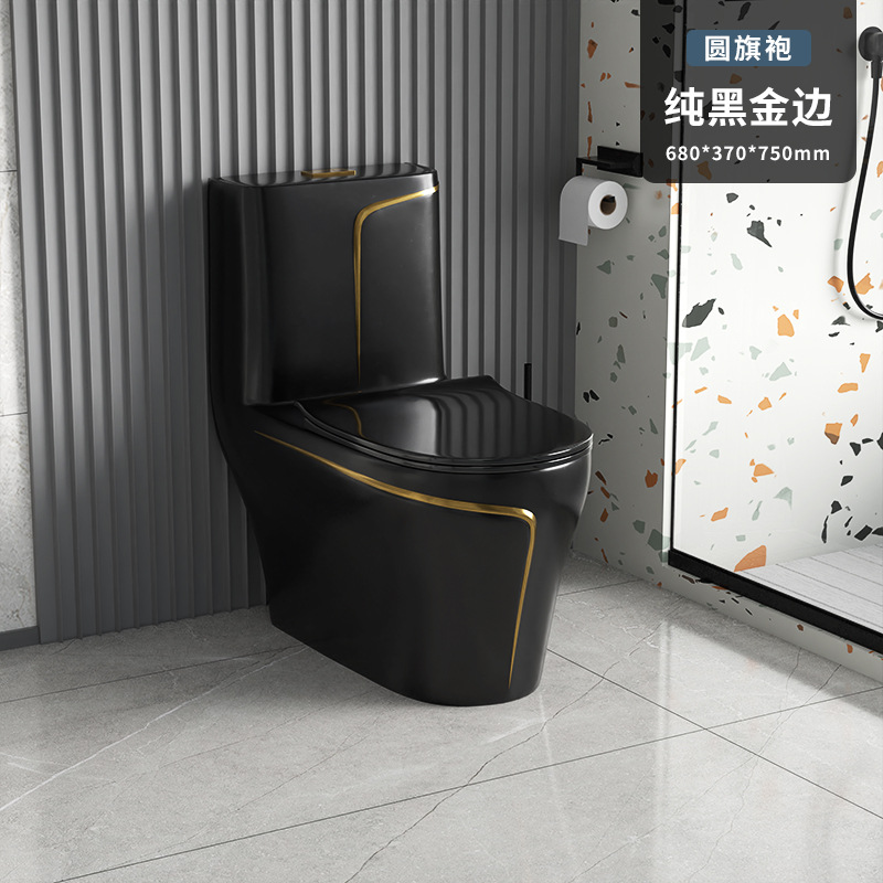 Exportación de comercio exterior Inodoro de color Inodoro de cerámica Fila de piso Fila de asiento de pared Inodoro directo/sifón toilet