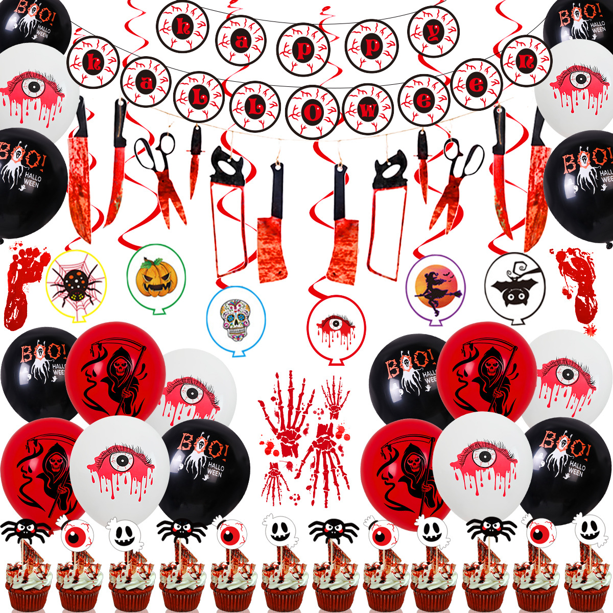 Nuevo traje de globo de Halloween Festival de fantasmas transfronterizo decoración de fiesta bar centro comercial diseño de ambiente traje de globo