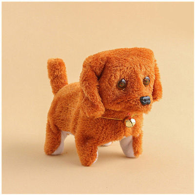 Electric Puppy Walk Plush Toys Walk Fall back Eye luminescence Toys Plush Dog One piece On behalf of