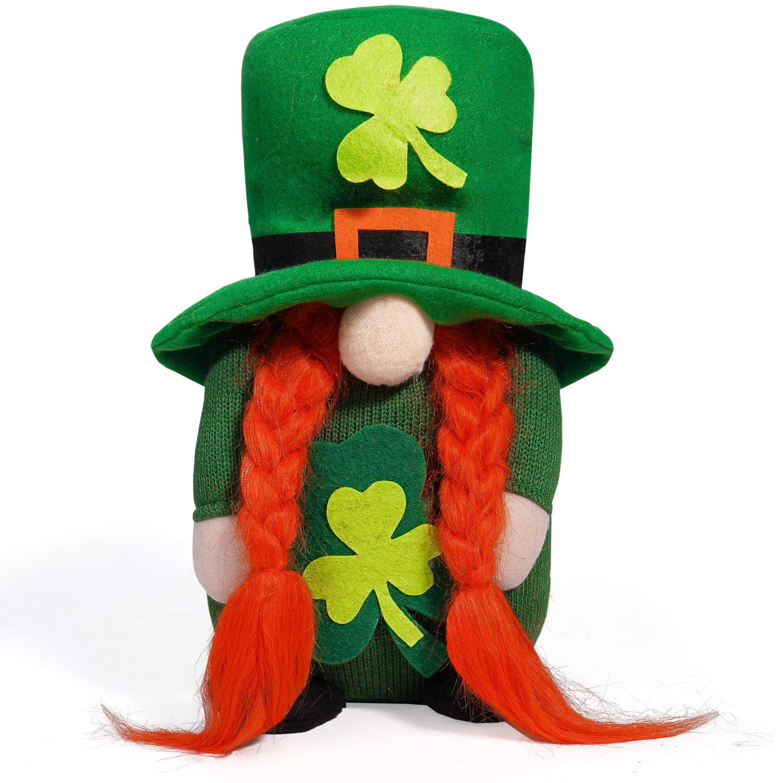 Muñecas irlandesas transfronterizas del día de San Patricio muñecas de hojas verdes Rudolph ornamentos regalos navideños