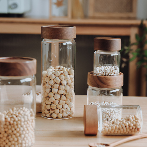 Glass cans Household sealed cans High temperature resistant glass cans Portable glass bottles Storage cans Tea cans Tea cans