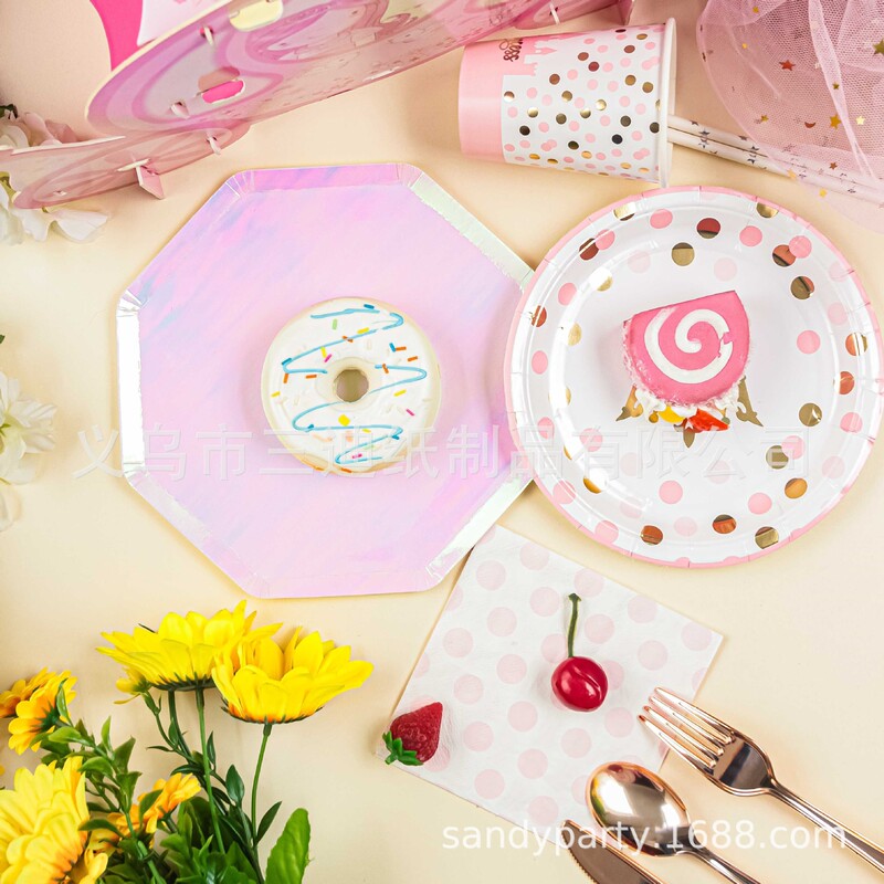Disposable Paper Plate Pink Castle Paper Plate Tableware suit Birthday Cake Plate Party Decorative Plate Party Wild Tableware Disposable Paper Plate Pink Castle Paper Plate Tableware suit Birthday Cake Plate Party Decorative Plate Party Wild Tableware