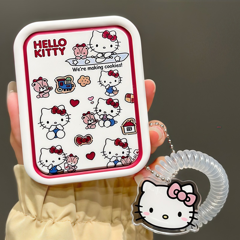 Hello Kitty, Japanese handheld folding cute mirror for students