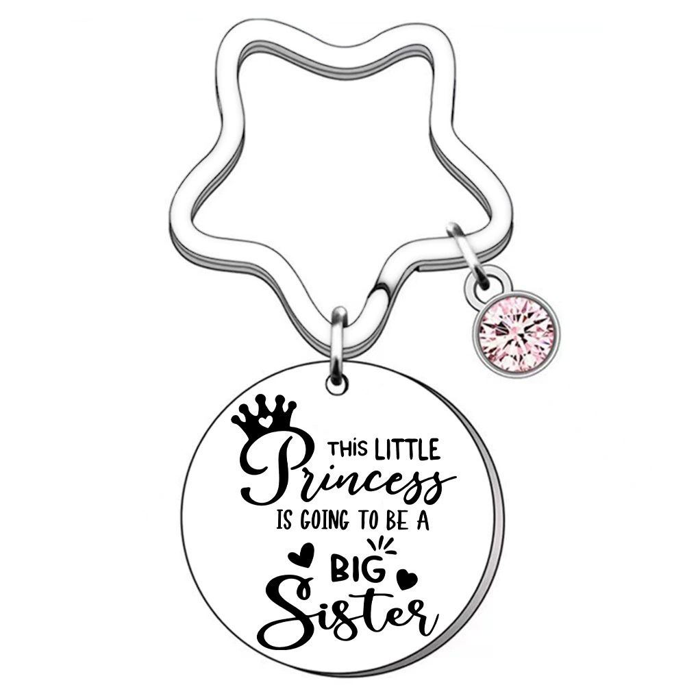 Amazon Good Sister Big Sister Stainless Steel Keyring Butterfly Key Chain 2025 Gift for Good Friends
