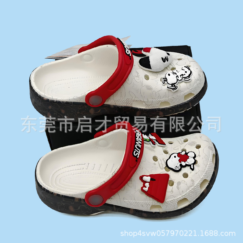 Cross nuevo cartón de dibujos animados monstruos eléctricos de ojos grandes zapatos antideslizantes para niños sandalias al por mayor