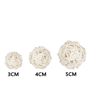Takraw Ball Wood Color White Takraw Ball Parrot Pet Toy Rattan Takraw Ball Aromatherapy Takraw Ball Dried Flower Fragrance