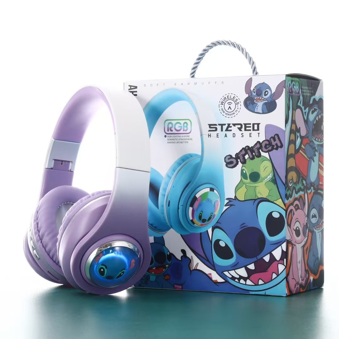Cápsula espacial de comercio exterior Sticky Headset encantador auriculares Bluetooth de dibujos animados auriculares estéreo de música image 9