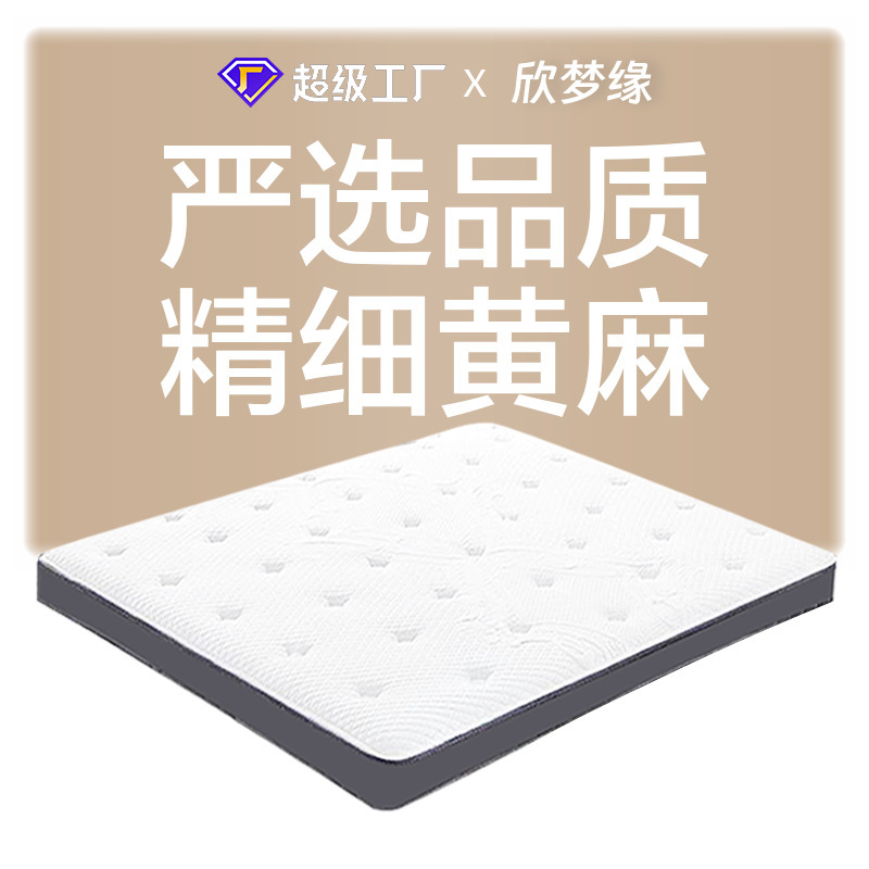 乳胶黄麻棕垫硬老人儿童护脊床垫高箱床榻榻米垫薄1.8m双面可拆|undefined