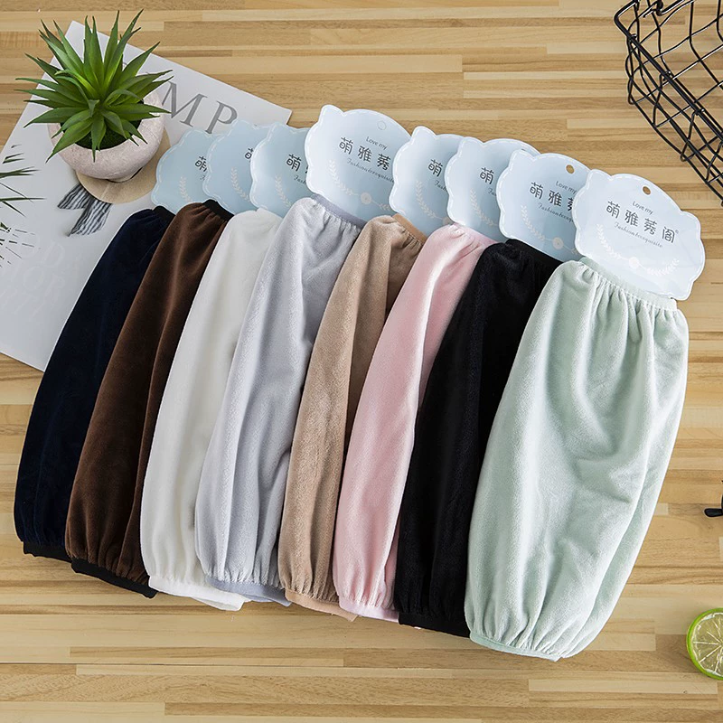 Осенне-зимние фланелевые рукава средней длины Унисекс Рукава для офисной работы Рукава с защитой от обрастания Бытовые рукава