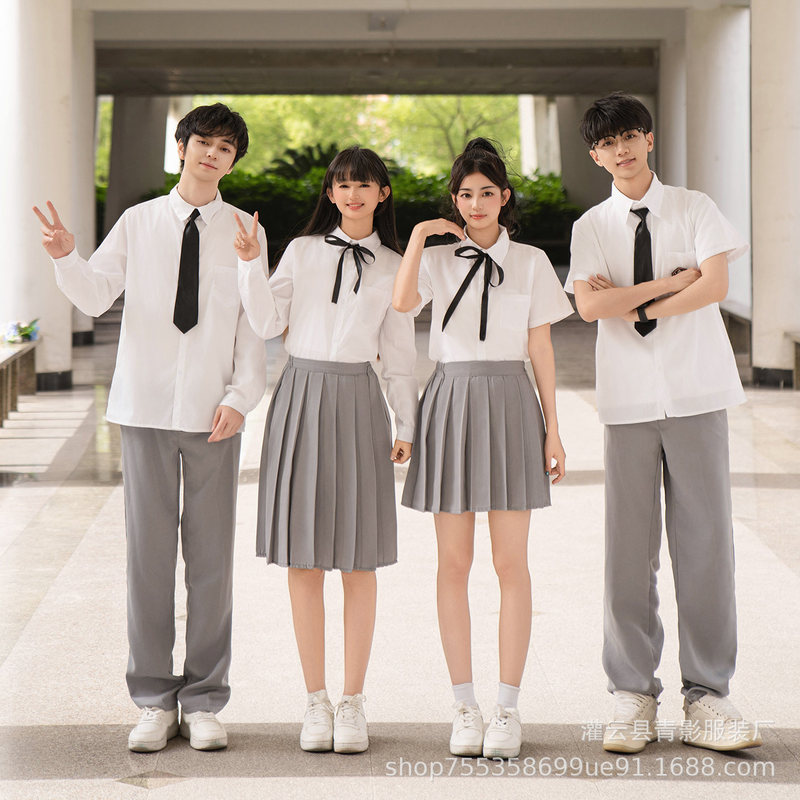 毕业班服学院风套装运动会高中初中学生合唱团诗歌演讲朗诵演出服|undefined