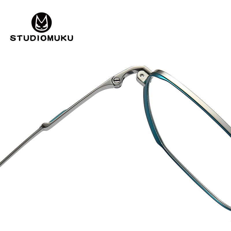 STUDIOMUKU mu fresco gafas Sven marco roto textura gafas marco titanio puro diseño clásico gafas marco image 6