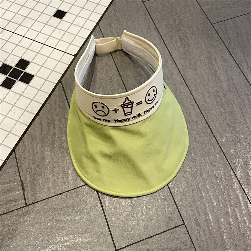 Sombrero de bebé Sombrero de copa vacío de verano Sombrero de sol para niños y niñas Sombrero para el sol transpirable de aleros grandes para bebés Sombrero para el sol delgado