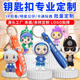 PVC钥匙扣定制软胶挂件3d立体汽车摆件摇头公仔订制卡通手办树脂
