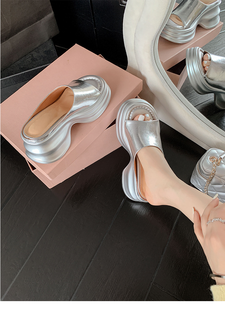 Dép sandal xỏ ngón đế bệt nữ phong cách trẻ trung, mũi hở, đế dày êm chân — màu đen, màu trắng ngà, bạc chi tiết 21