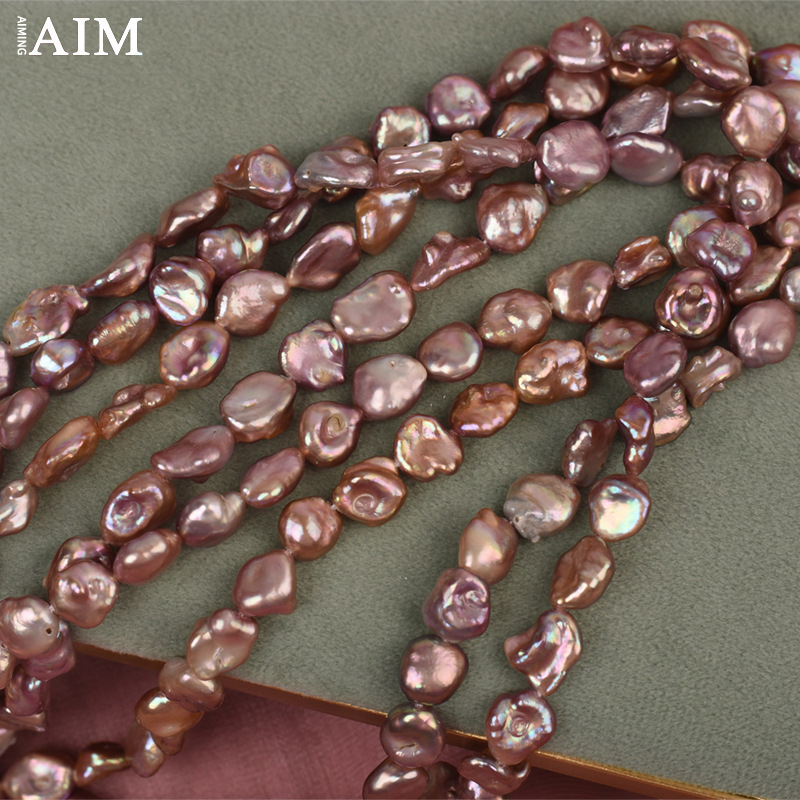 organic purple beads from pearl