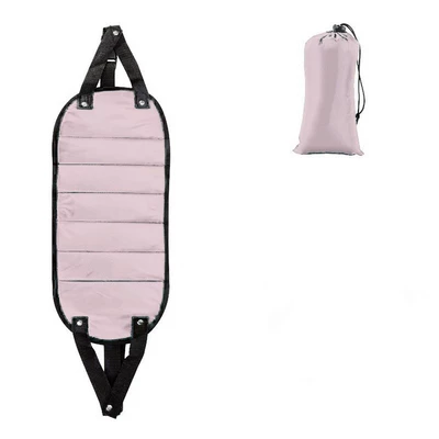 Rail Business Trips Travel Footrest – Universal Foot Pad - pink