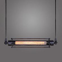 铁艺复古长笛吊灯  Loft工业风美式乡村仿古爱迪生长笛餐厅吊灯