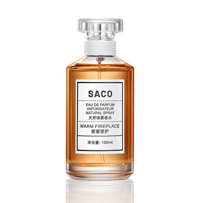 SACO cálida chimenea cálida perfumes de flores y frutas para hombres y mujeres frescos, perfumes naturales duraderos, perfumes ligeros en vivo.