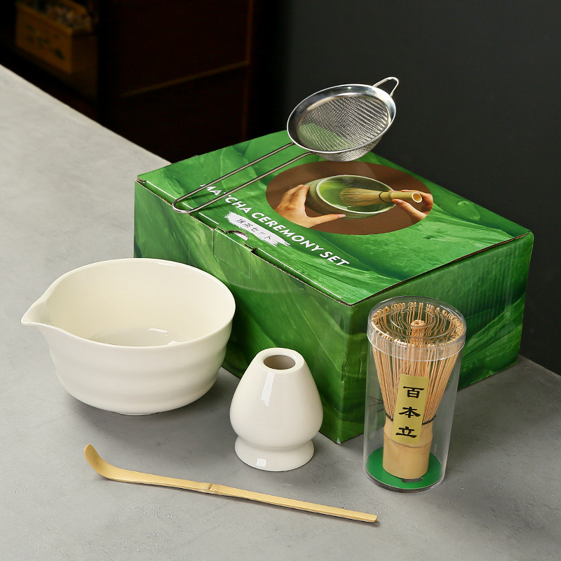 抹茶茶碗日本式抹茶宋代点茶道具陶磁器茶碗カップミキサー抹茶ブラシ茶コップセット|undefined
