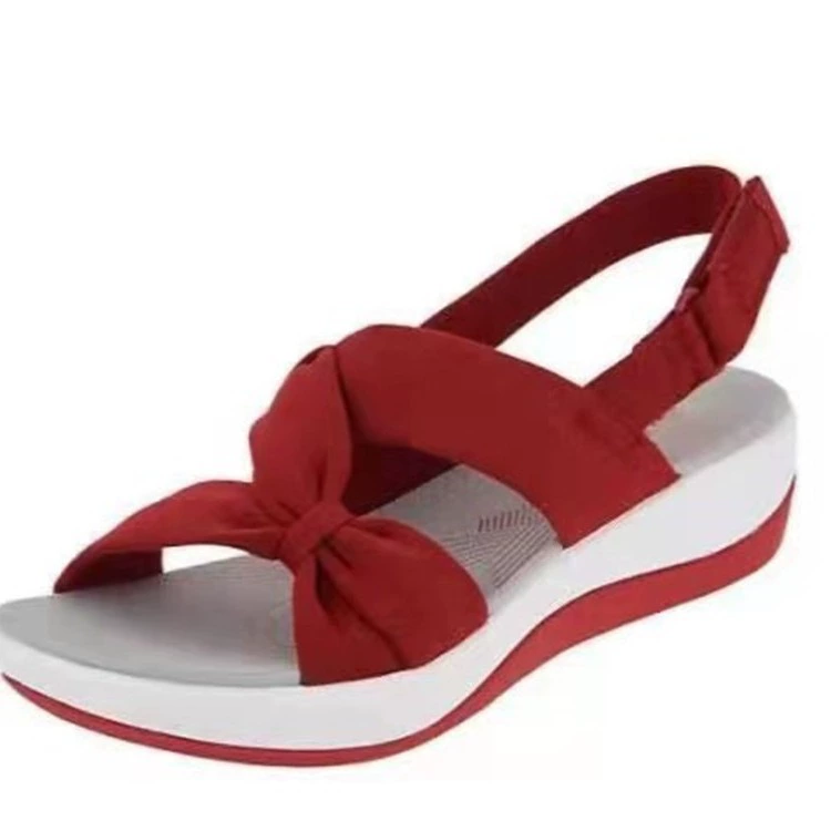 2023 новая обувь для внешней торговли Европа, США, внешняя торговля, женская обувь на толстой подошве плюс размер 35-43 сандалии женщины Рим минималистский рыбий рот