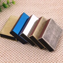 DOLPHIN海豚-910白铜光版火柴盒锌合金火柴打火机户外