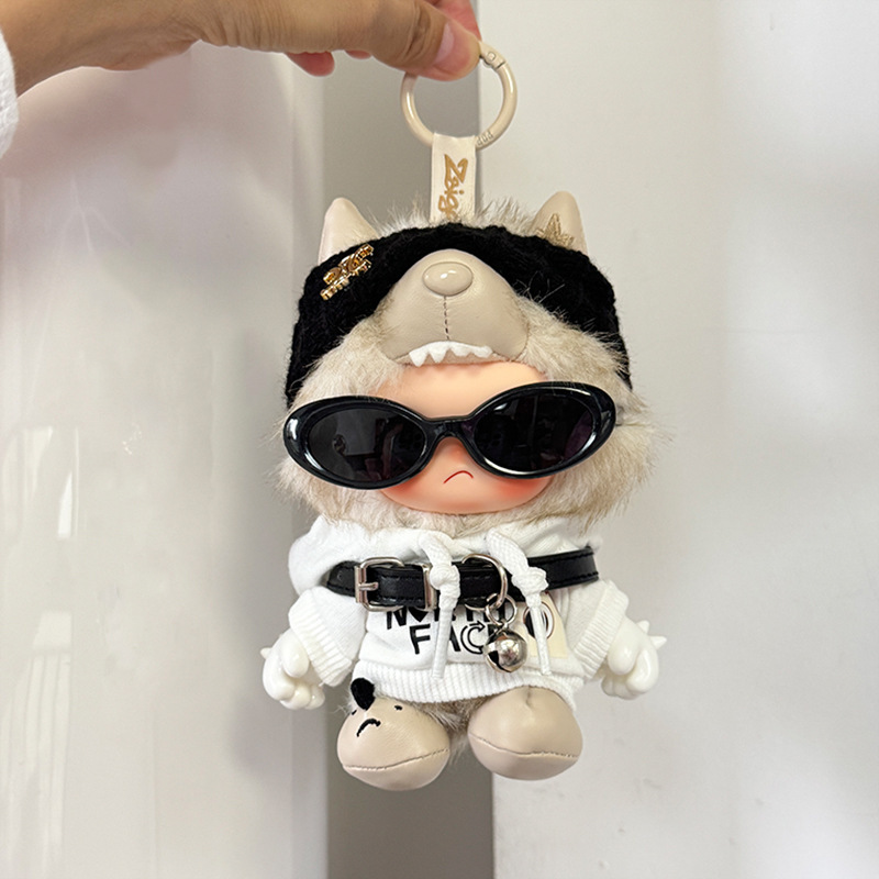 I'M Zsiga Series Vinyl Plush Pendant Clothing White Sweatshirt Trendy Cool Set Doll Accessories