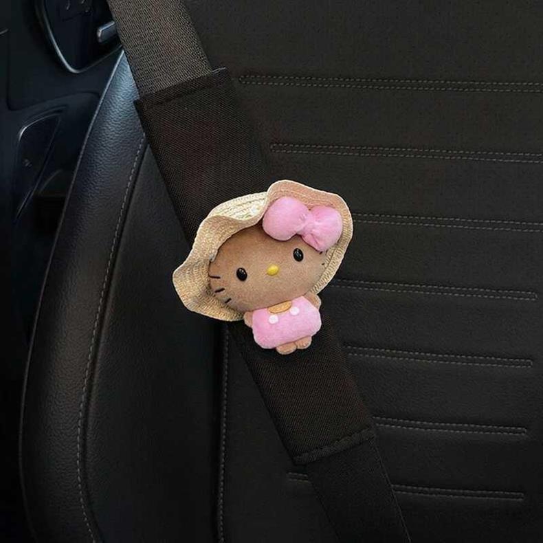 Car Seat Belt Shoulder Pads for Women, Cute and Soft, Anti-Neck Strangulation, Couple's Car Protection and Decorative Covers