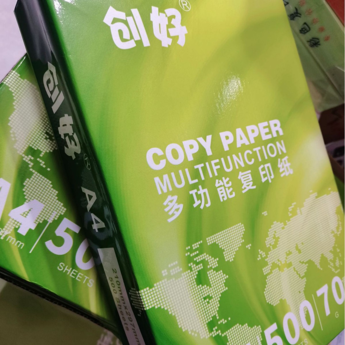 Papel de copia A4, papel de impresión, 70g, 500 hojas, 80g, papel de oficina, papel de copia antiestático, papel de borrador, envío gratis