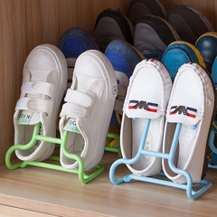 Wholesale 2-pack dormitory space-saving simple plastic shoe rack, installation-free multi-functional sports shoe storage and organization rack